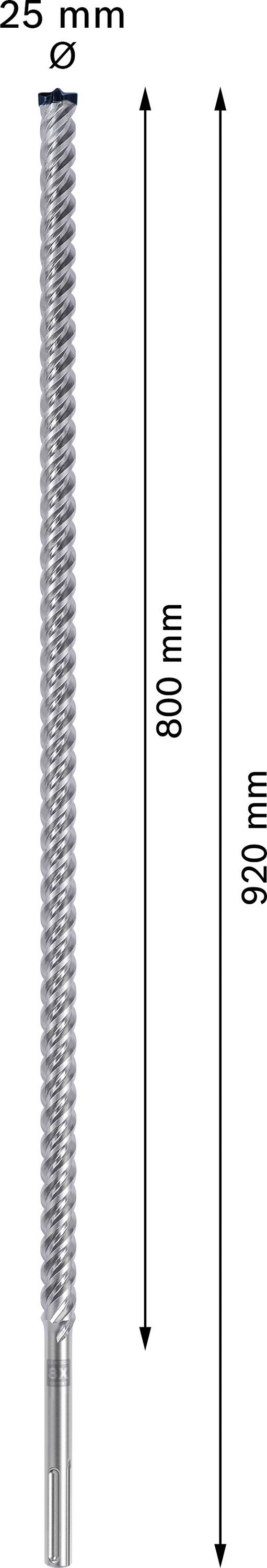 Bosch Accessories EXPERT SDS max-8X 2608900243 Hammerbohrer 1 Stück 25.00 mm Gesamtlänge 920 mm SDS-Max 1 St.