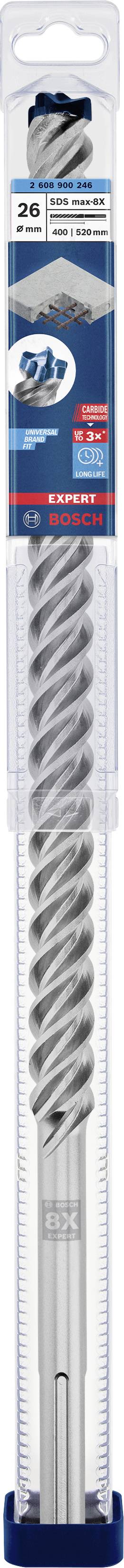 'Bosch SDS-Max-7' Bohrer in Verpackung, 20 mm Durchmesser, 520 mm Arbeitslänge, geeignet für Betonbohren.