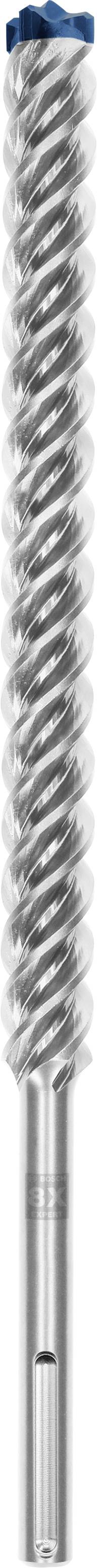 Stahlfräser mit spiralgeformten Schneidekanten und blauem Ende, zur Bearbeitung von Metallen.