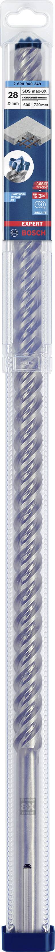 Bosch Accessories EXPERT SDS max-8X 2608900249 Hammerbohrer 1 Stück 28.00 mm Gesamtlänge 720 mm SDS-Max 1 St.