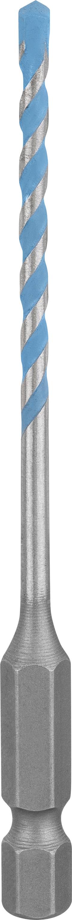 Metallbohrer mit blauem Spiralrillenmuster, geeignet für präzises Bohren in diverse Materialien.