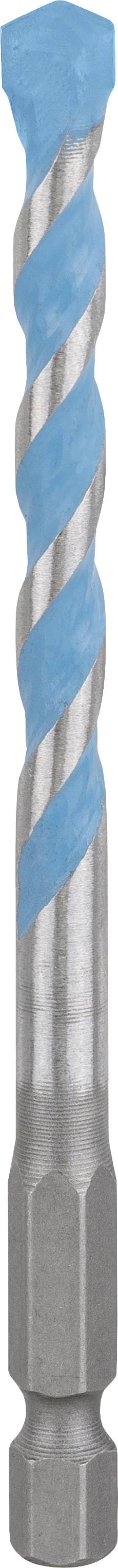 Metall-Bohrer mit blauer spiralförmiger Beschichtung, geeignet für präzises Bohren in harten Materialien.