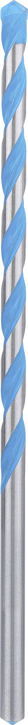 Ein spiralförmiger Bohrer mit einer silbernen und blauen Spiralnut, geeignet für präzises Bohren in Materialien.