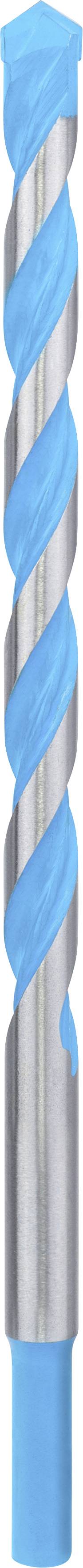 Ein spiralförmiger Bohrer mit blauer, glänzender Beschichtung, geeignet für präzise Bohrungen in Metall und andere harte Materialien.