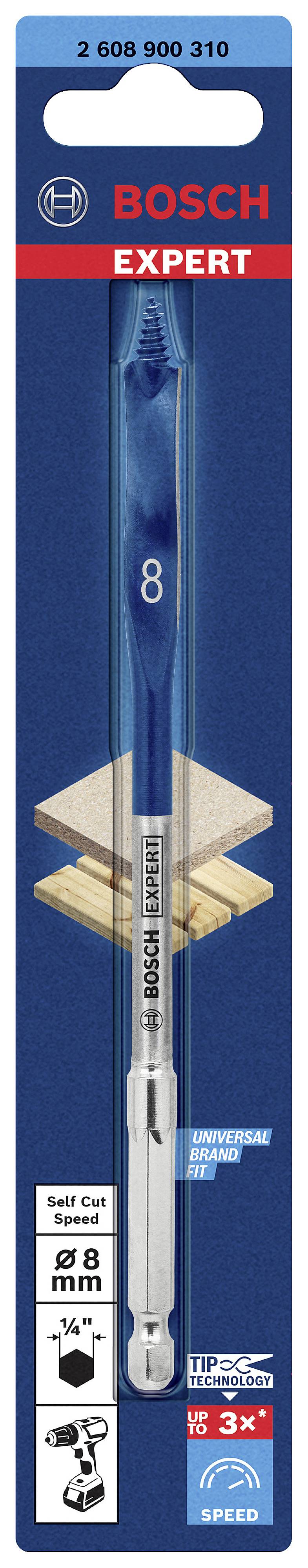 Bosch Accessories 2608900310 Holz-Fräsbohrer ück 8mm Gesamtlänge 152mm Sechskantschaft