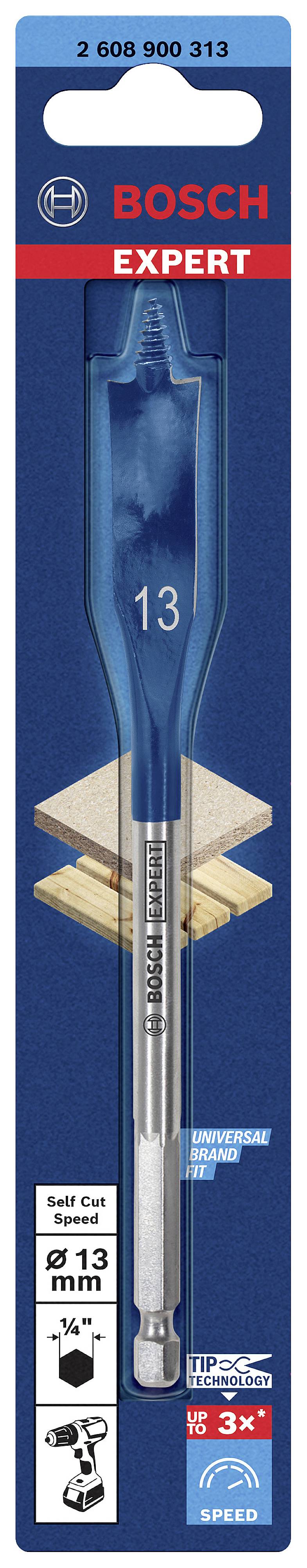 Bosch Accessories 2608900313 Holz-Fräsbohrer ück 13mm Gesamtlänge 152mm Sechskantschaft