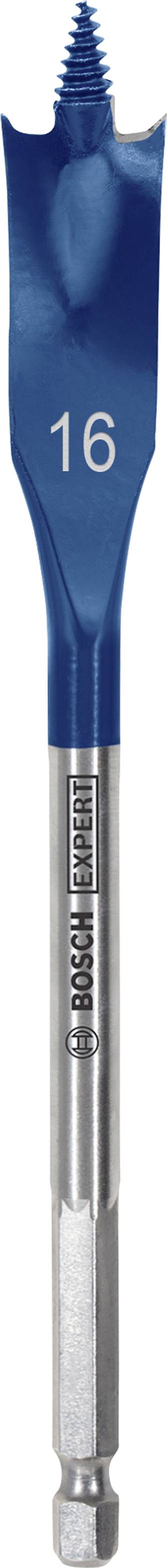 Blauer Holzbohrer mit 16 mm Durchmesser, geeignet für präzise Bohrungen in Holz.