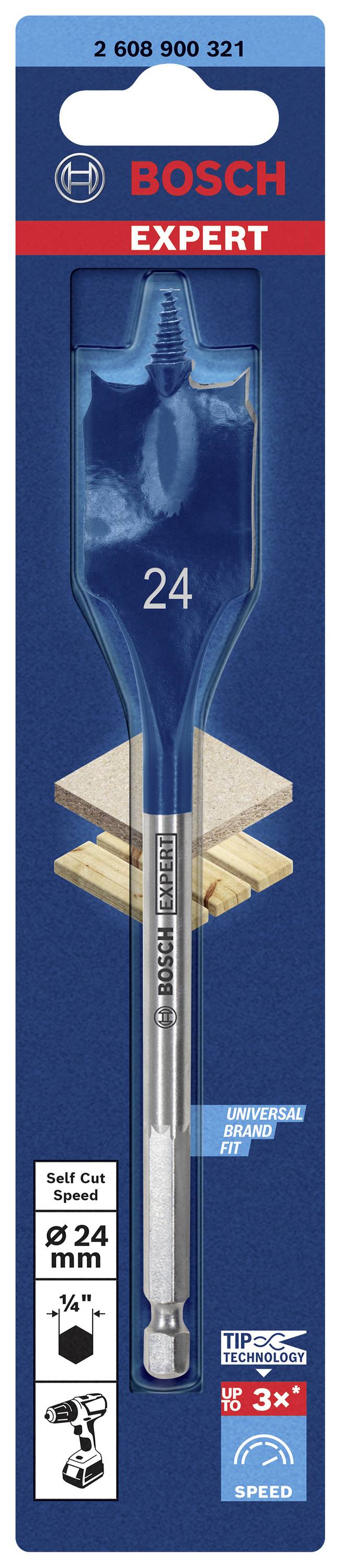 Bosch Accessories 2608900321 Holz-Fräsbohrer 1 Stück 24mm Gesamtlänge 152mm Sechskantschaft 1St.