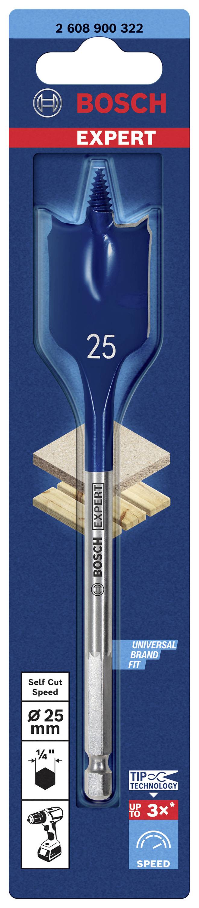 Bosch Accessories 2608900322 Holz-Fräsbohrer 1 Stück 25mm Gesamtlänge 152mm Sechskantschaft 1St.
