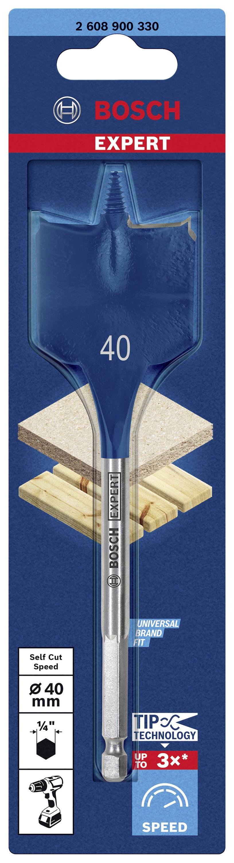 Bosch Accessories 2608900330 Holz-Fräsbohrer 1 Stück 40mm Gesamtlänge 152mm Sechskantschaft 1St.