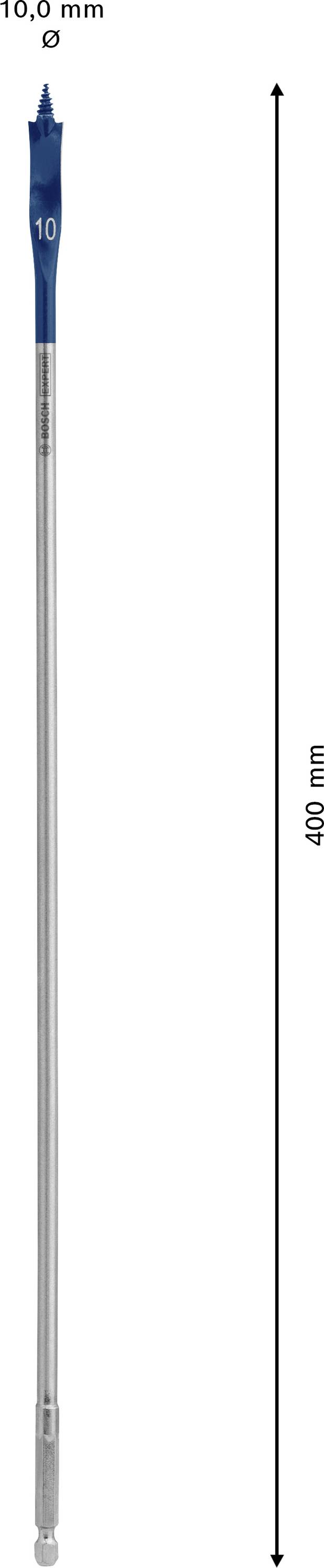 Bosch Accessories 2608900339 Holz-Fräsbohrer 1 Stück 10mm Gesamtlänge 400mm Sechskantschaft 1St.