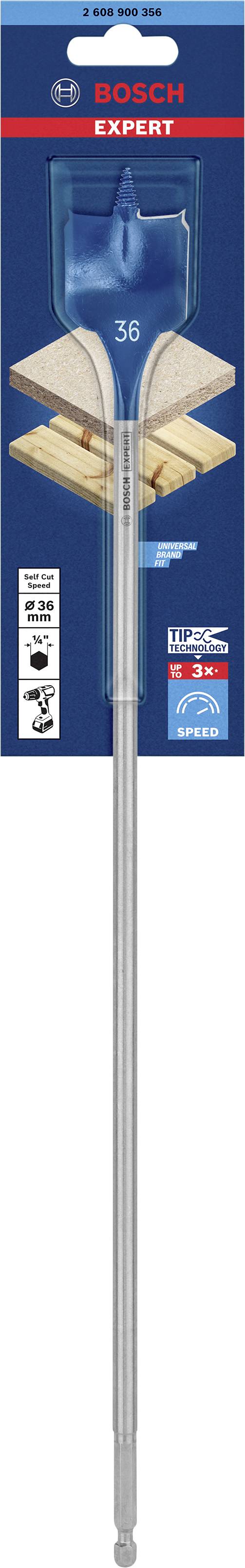 Bosch Accessories 2608900356 Holz-Fräsbohrer 1 Stück 36 mm Gesamtlänge 400 mm Sechskantschaft 1 St.