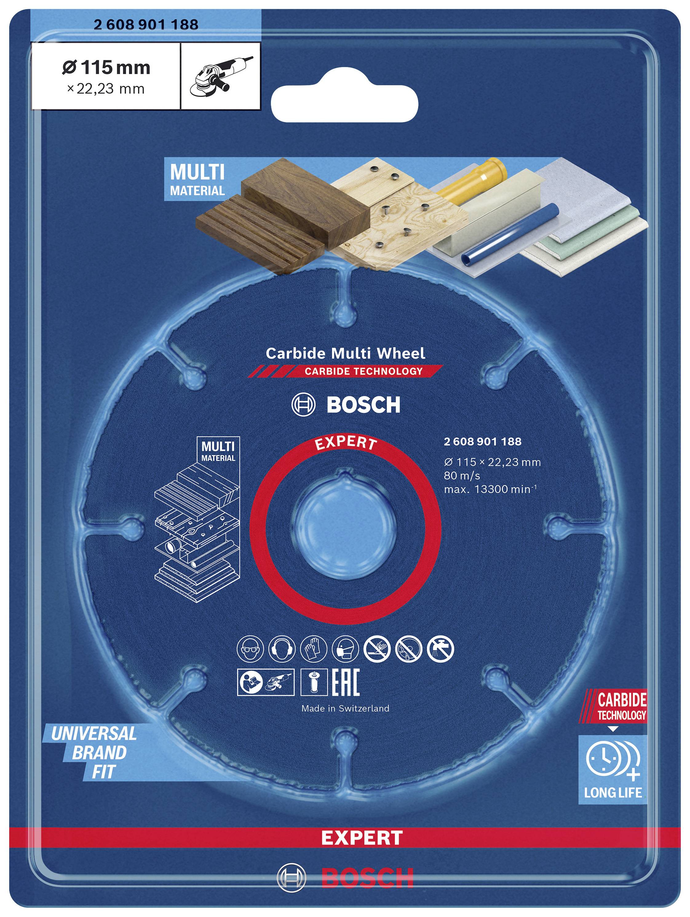 Bosch Accessories EXPERT Carbide Multi Wheel 2608901188 Trennscheibe gerade 115 mm 1 St.