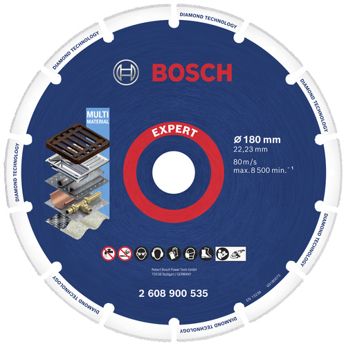 Bosch Accessories 2608900535 M14 Diamanttrennscheibe Durchmesser 180mm Bohrungs-Ø 22.23mm 1St.
