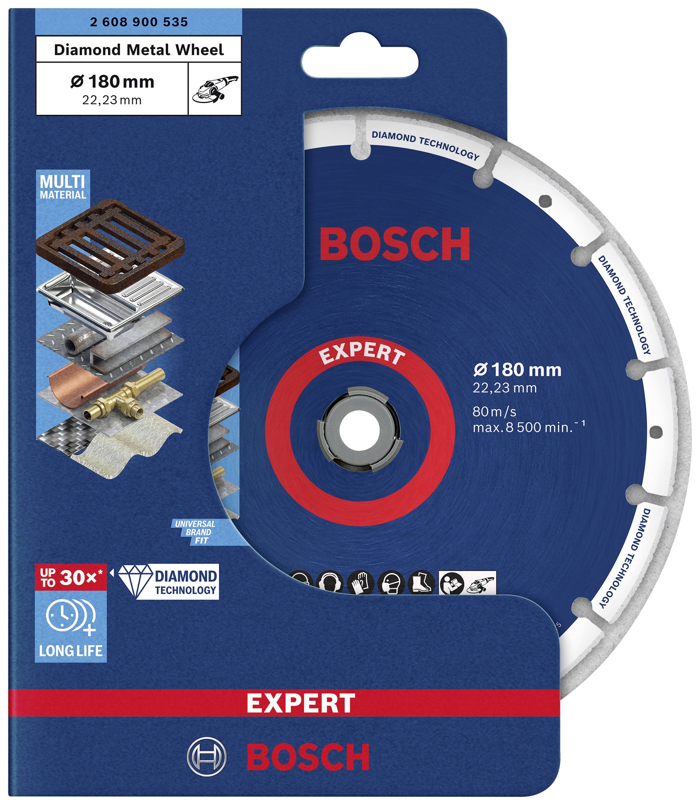 Bosch Accessories 2608900535 M14 Diamanttrennscheibe Durchmesser 180 mm Bohrungs-Ø 22.23 mm 1 St.