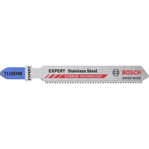 Bosch Accessories 2608900562 EXPERT ‘Stainless Steel’ T 118 EHM Stichsägeblatt, 3 Stück 3St.