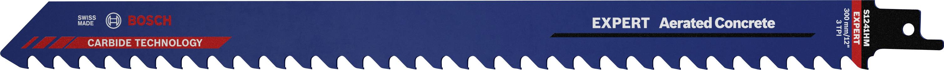 Bosch Accessories 2608900411 EXPERT ‘Aerated Concrete’ S 1241 HM Säbelsägeblatt, 3 Stück Sägeblatt-Länge 300mm 3St.