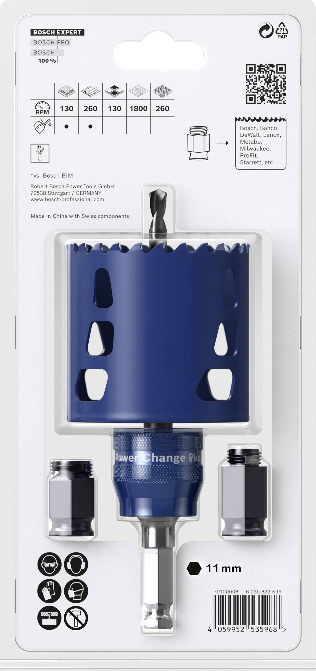 Bosch Accessories EXPERT Tough 2608900450 Lochsägen-Set 5teilig 68mm 5St.