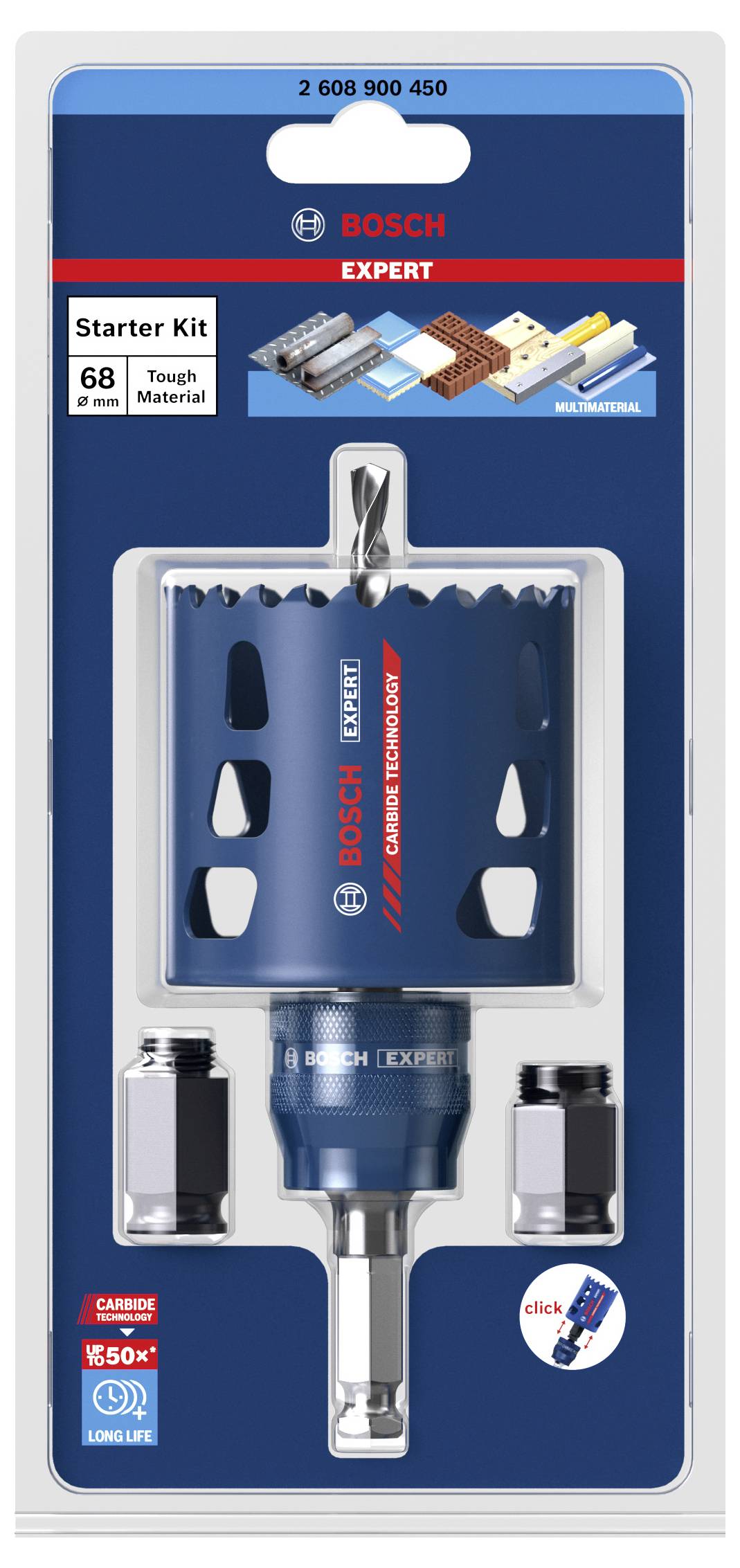 Bosch Accessories EXPERT Tough 2608900450 Lochsägen-Set 5teilig 68mm 5St.