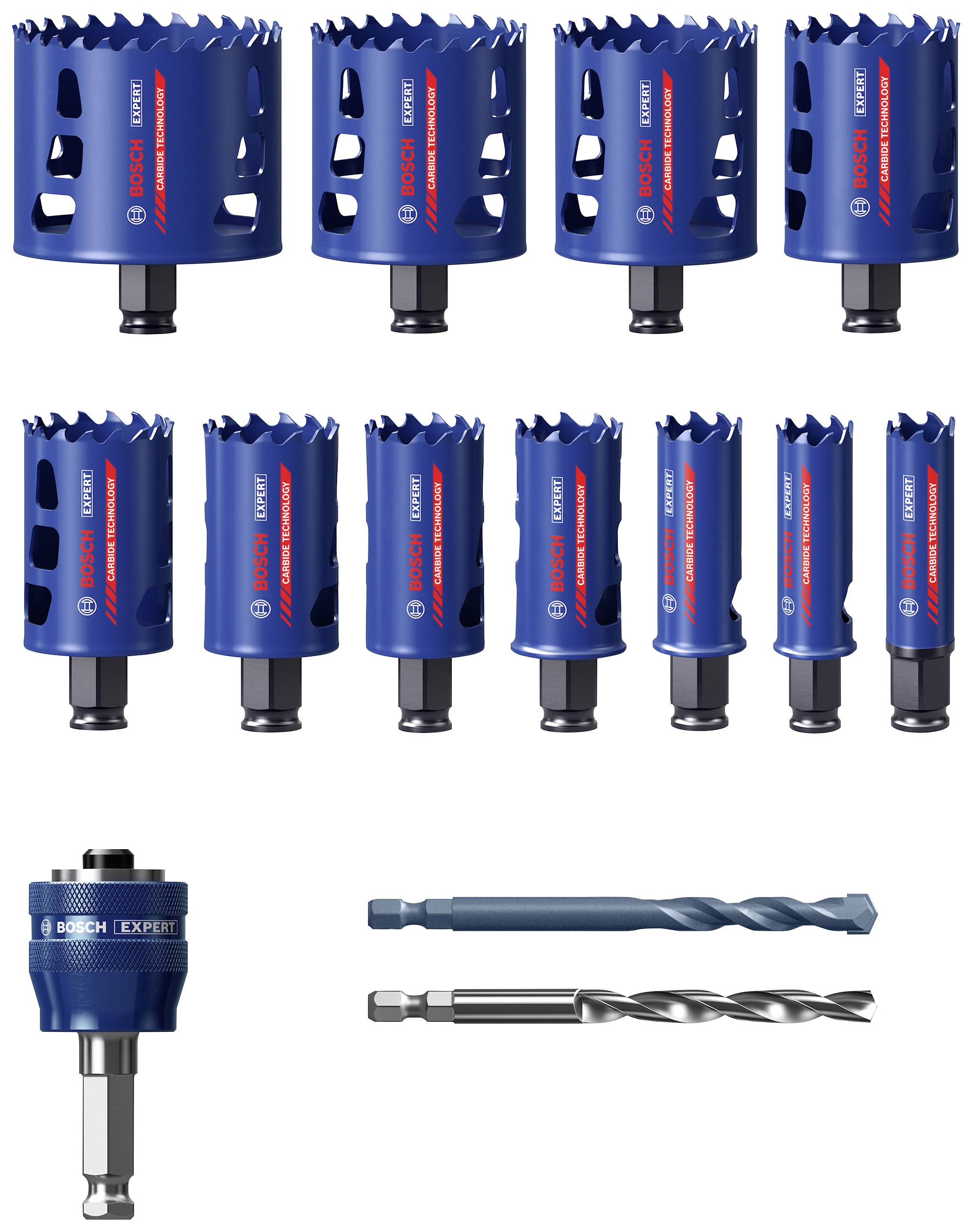 Bosch Accessories EXPERT Tough 2608900447 Lochsägen-Set 14teilig 20 mm, 22 mm, 25 mm, 32 mm, 35 mm
