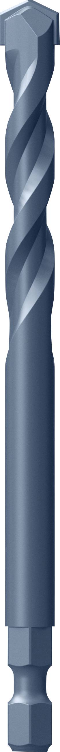 Ein blaues, metallisches Spiralbohrer mit zylindrischem Schaft. Hauptsächlich für Metall- und Holzarbeiten geeignet.