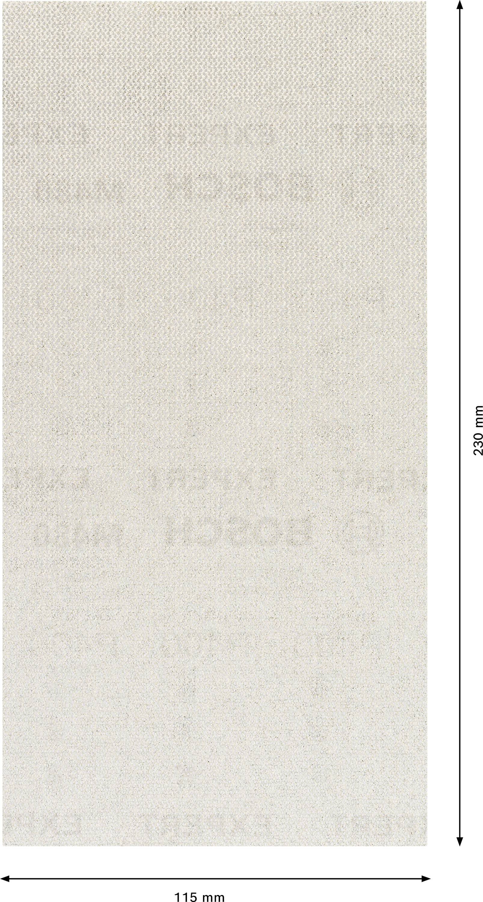Bosch Accessories EXPERT M480 2608900762 Schleifnetz für Schwingschleifer ungelocht Körnung (num) 100 (L x B) 230mm x 115mm 10St.