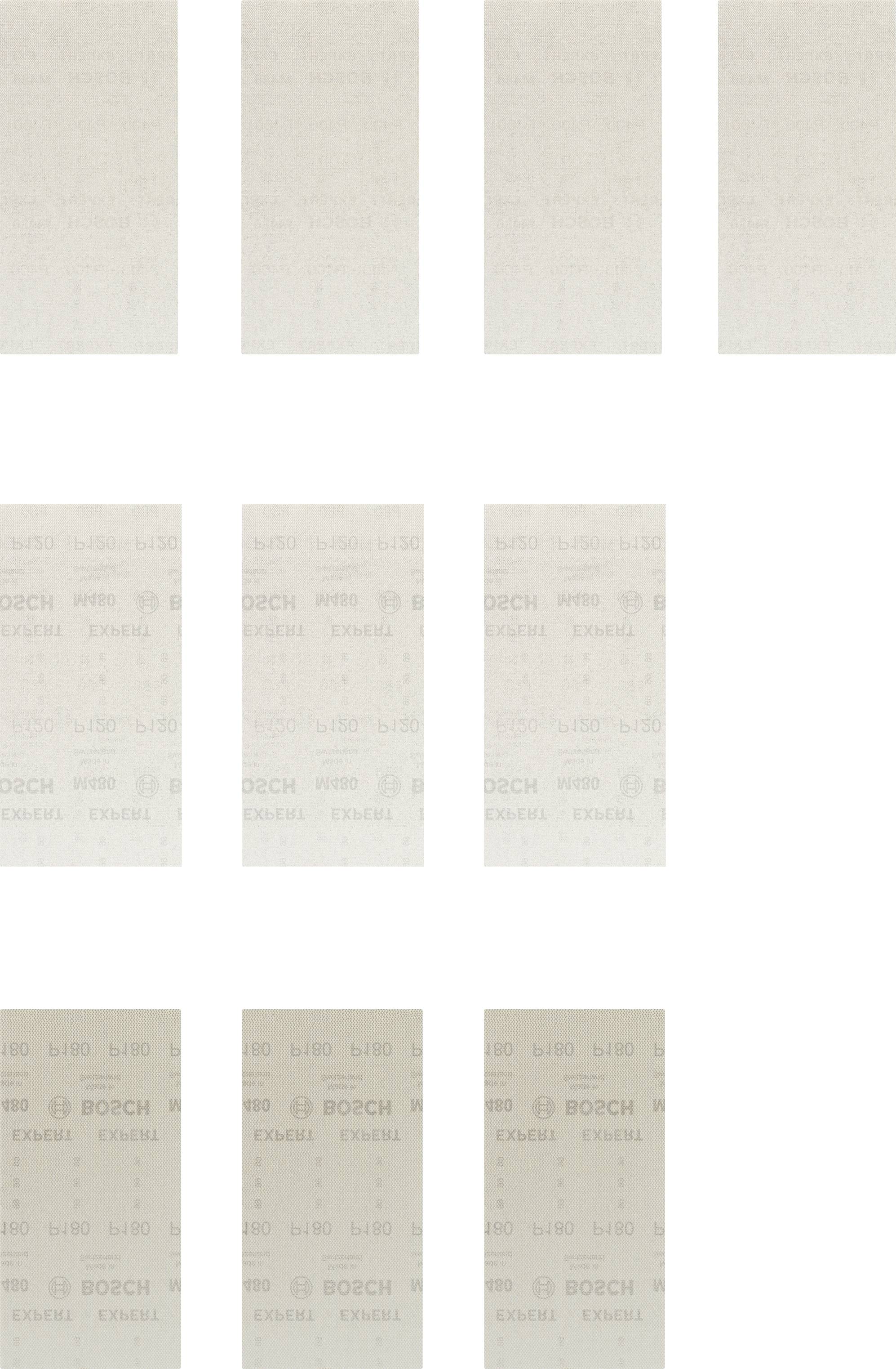 Eine Anordnung von zehn gleichmäßig verteilten, vertikalen Rechtecken auf weißem Hintergrund. Rechtecke mit dezenter Textur.