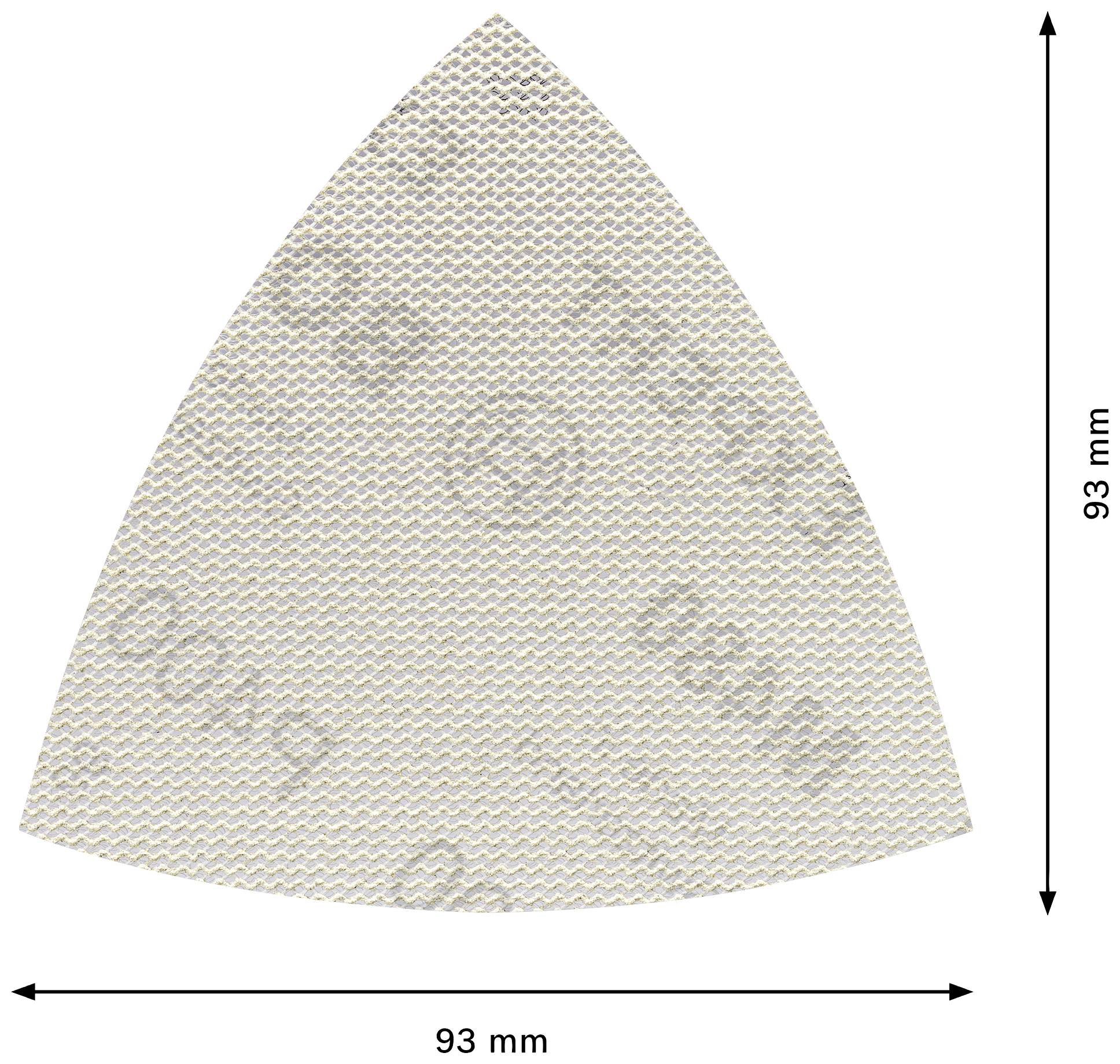 Bosch Accessories EXPERT M480 2608900724 Schleifnetz für Deltaschleifer ungelocht Körnung (num) 400 (L x B) 93mm x 93mm 5St.