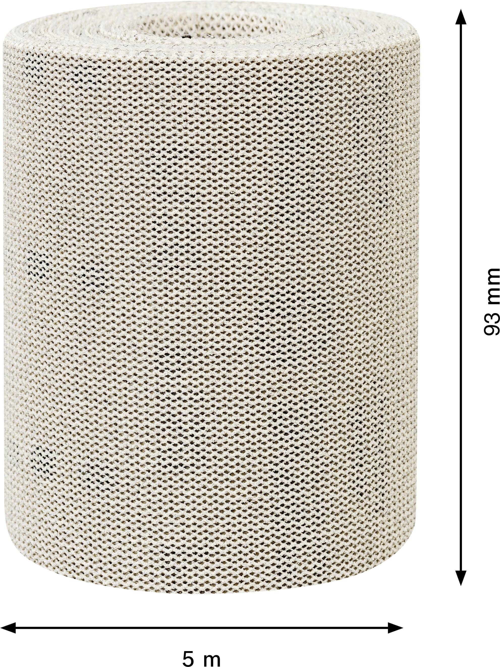 Brauner Wellpappstreifen, 93 mm hoch, 5 m lang.