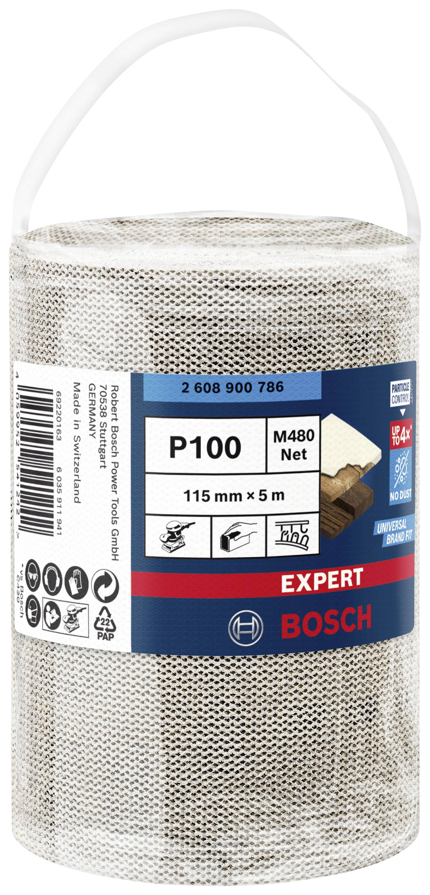 Bosch Accessories EXPERT M480 2608900786 Schleifnetzrolle ungelocht Körnung (num) 100 1St.