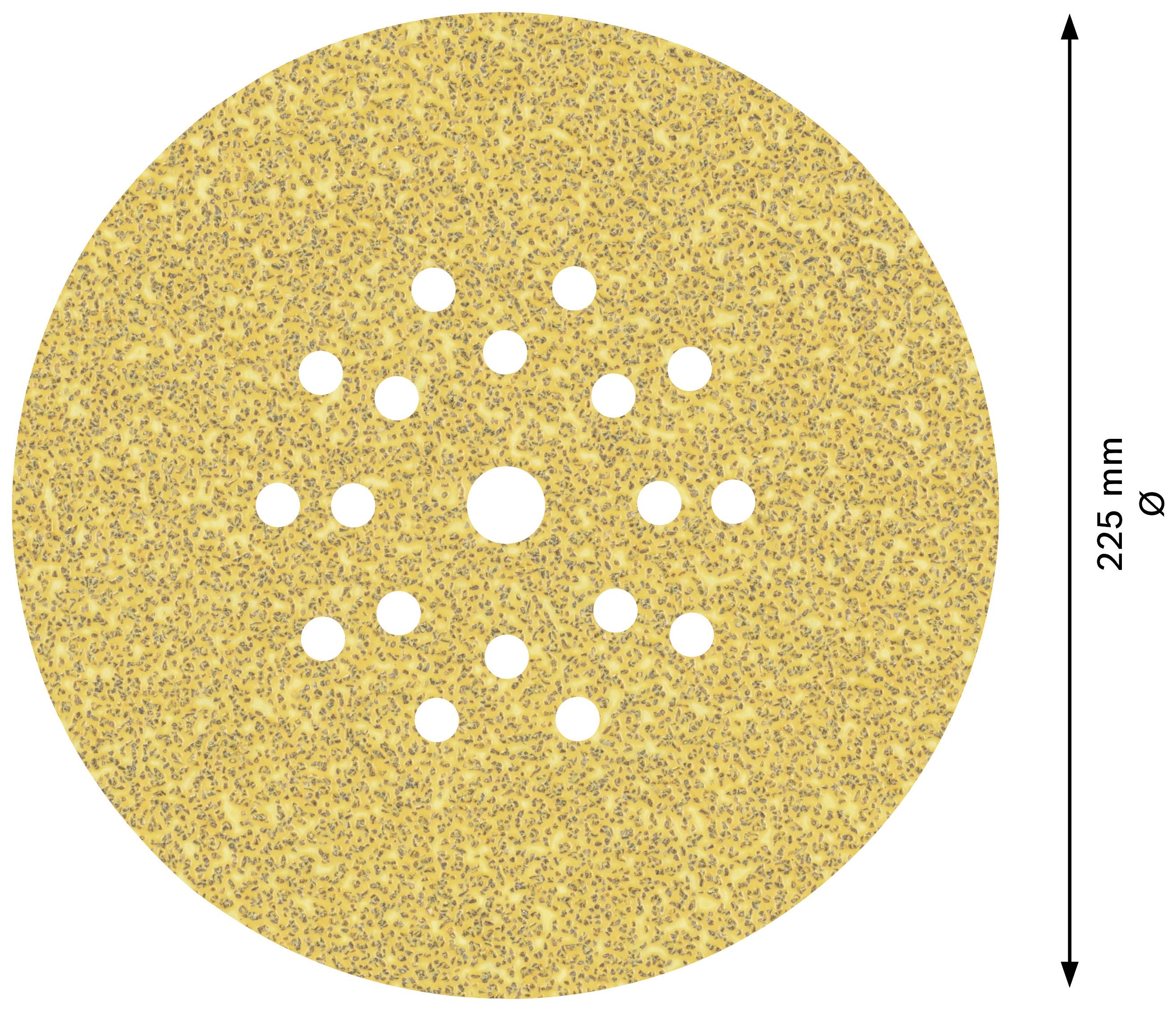Bosch Accessories EXPERT C470 2608901146 Schleifpapier für Trockenbauschleifer gelocht Körnung (num) 40 (Ø) 225mm 25St.