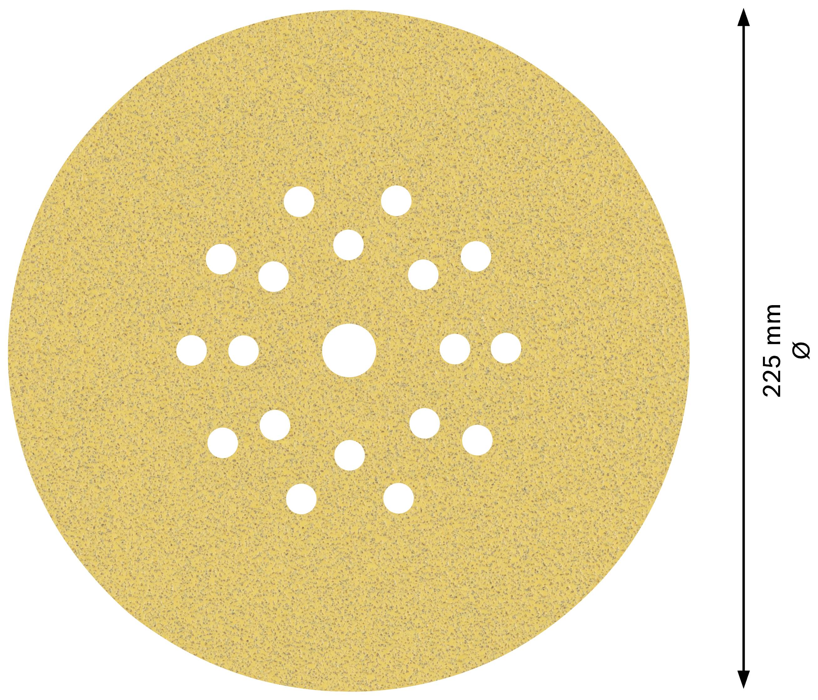 Bosch Accessories EXPERT C470 2608901148 Schleifpapier für Trockenbauschleifer gelocht Körnung (num) 80 (Ø) 225mm 25St.