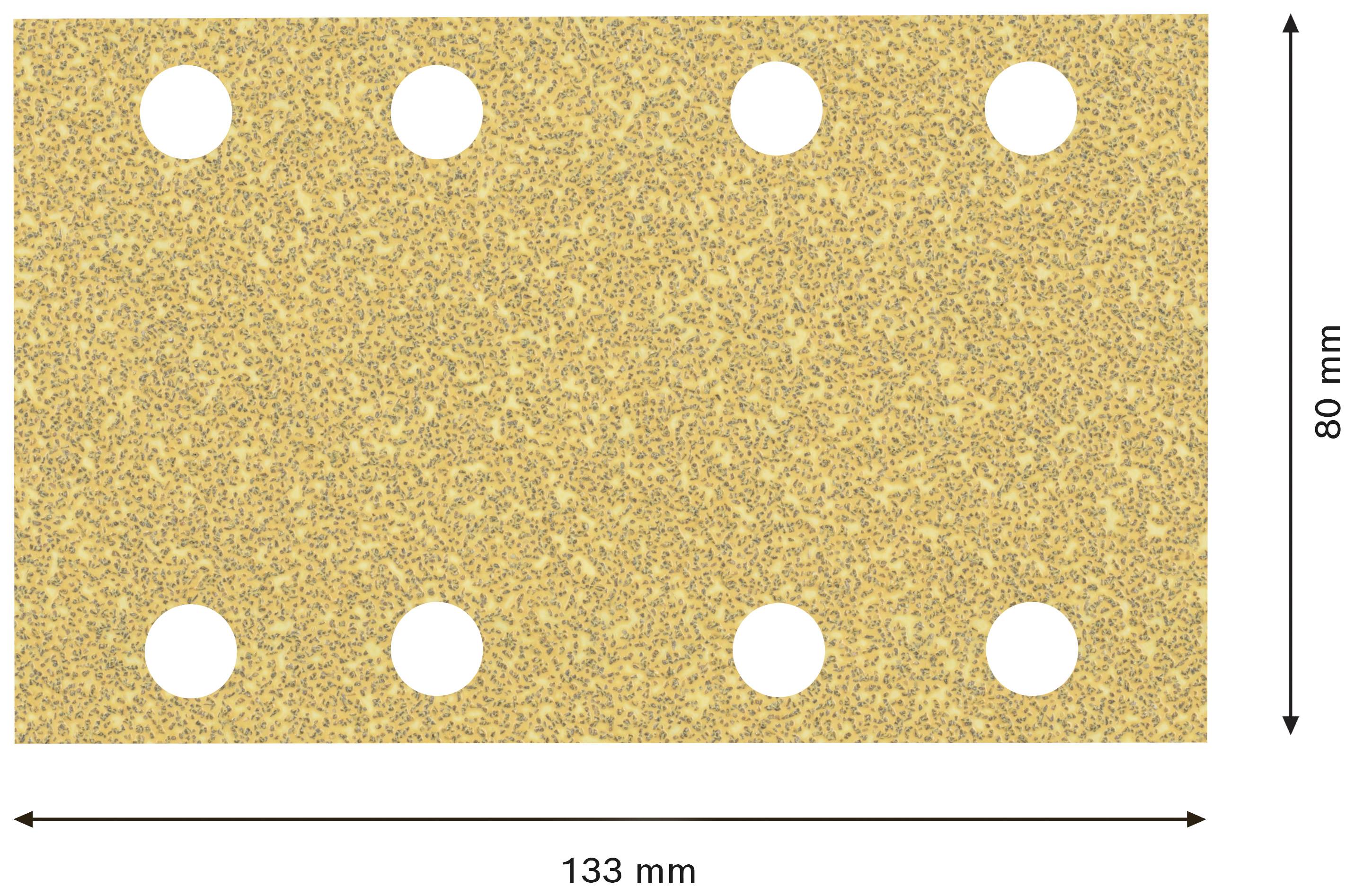 Bosch Accessories EXPERT C470 2608900877 Schwingschleifpapier gelocht Körnung (num) 40 (L x B) 133mm x 80mm 10St.