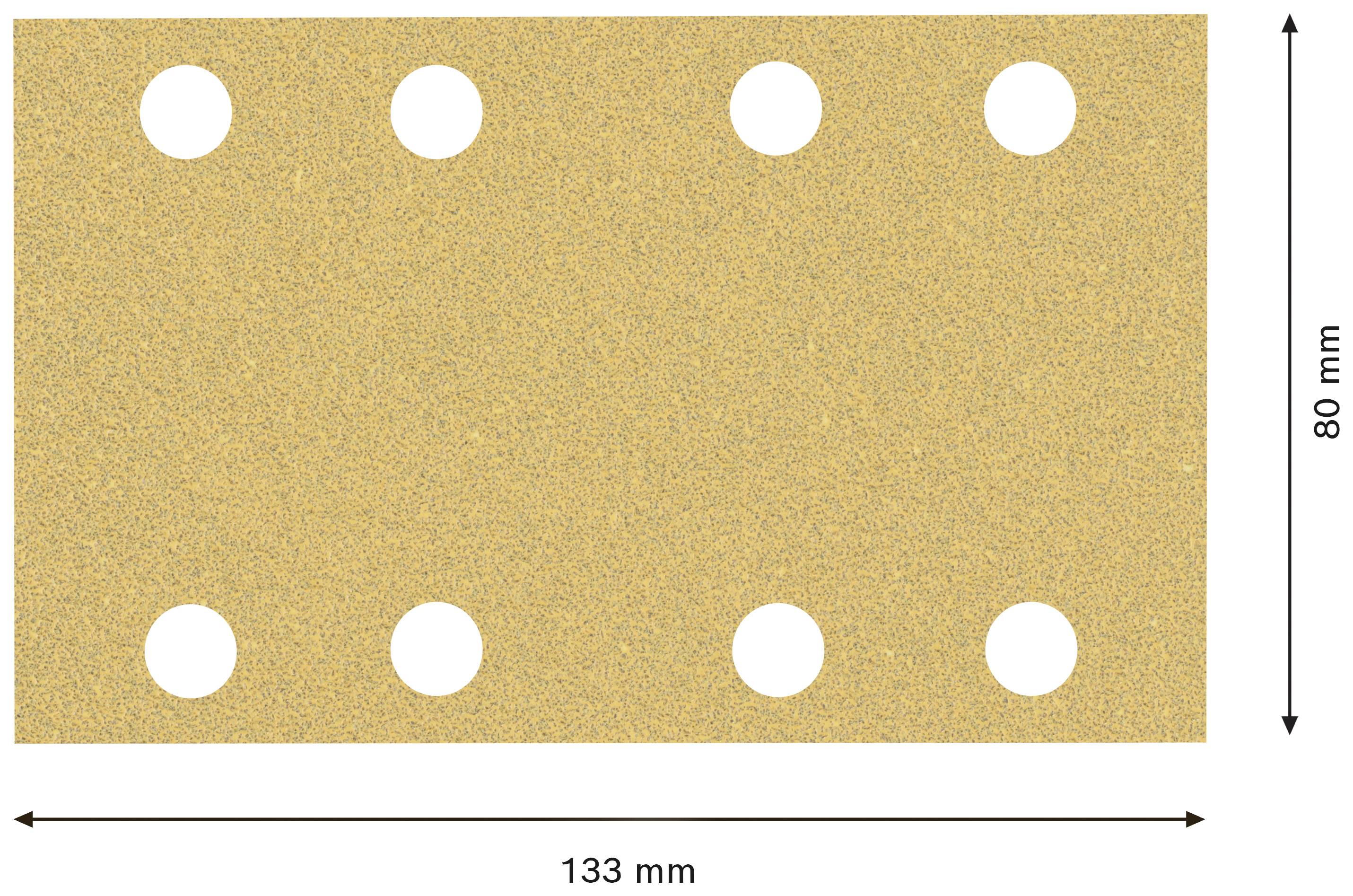 Bosch Accessories EXPERT C470 2608900878 Schwingschleifpapier gelocht Körnung (num) 60 (L x B) 133mm x 80mm 10St.