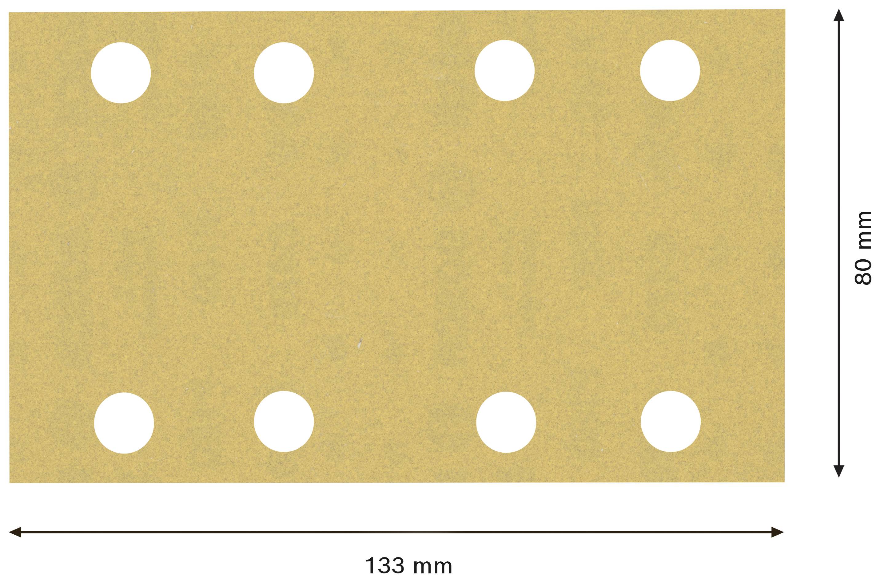 Bosch Accessories EXPERT C470 2608900882 Schwingschleifpapier gelocht Körnung (num) 180 (L x B) 133mm x 80mm 10St.