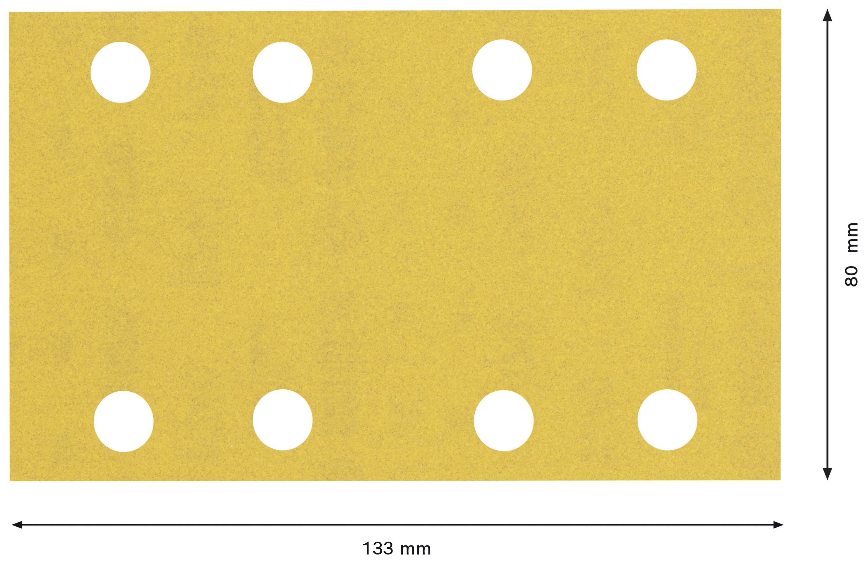 Bosch Accessories EXPERT C470 2608900883 Schwingschleifpapier gelocht Körnung (num) 240 (L x B) 133mm x 80mm 10St.