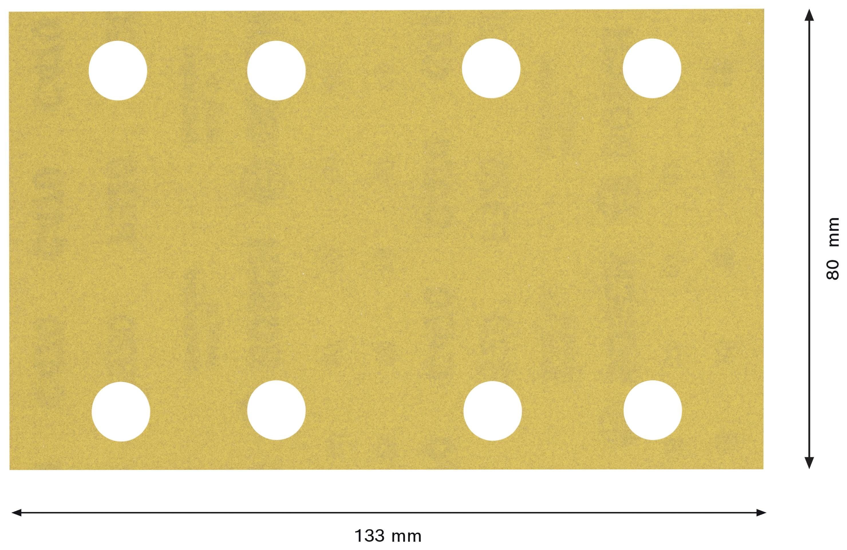 Bosch Accessories EXPERT C470 2608900884 Schwingschleifpapier gelocht Körnung (num) 320 (L x B) 133mm x 80mm 10St.