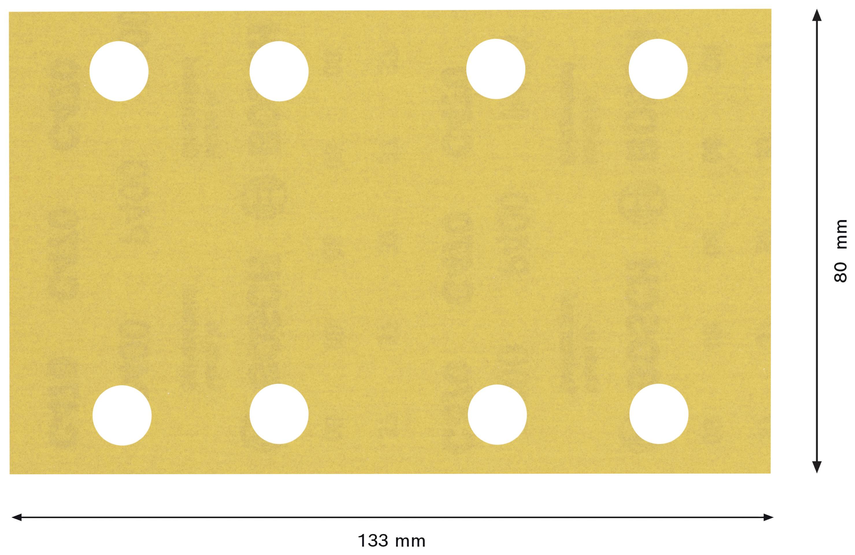 Bosch Accessories EXPERT C470 2608900885 Schwingschleifpapier gelocht Körnung (num) 400 (L x B) 133mm x 80mm 10St.