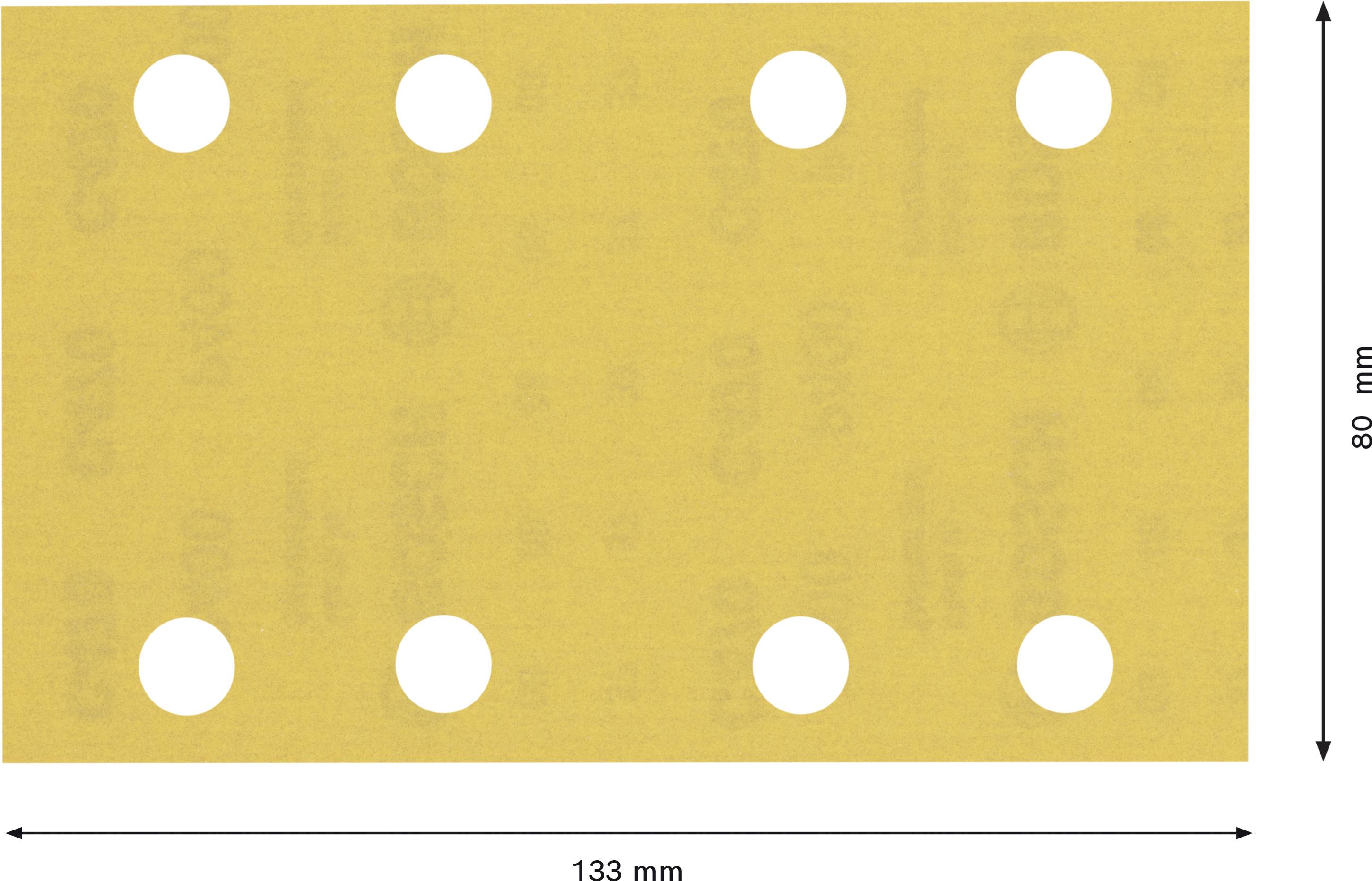 Bosch Accessories EXPERT C470 2608900885 Schwingschleifpapier gelocht Körnung (num) 400 (L x B) 133mm x 80mm 10St.