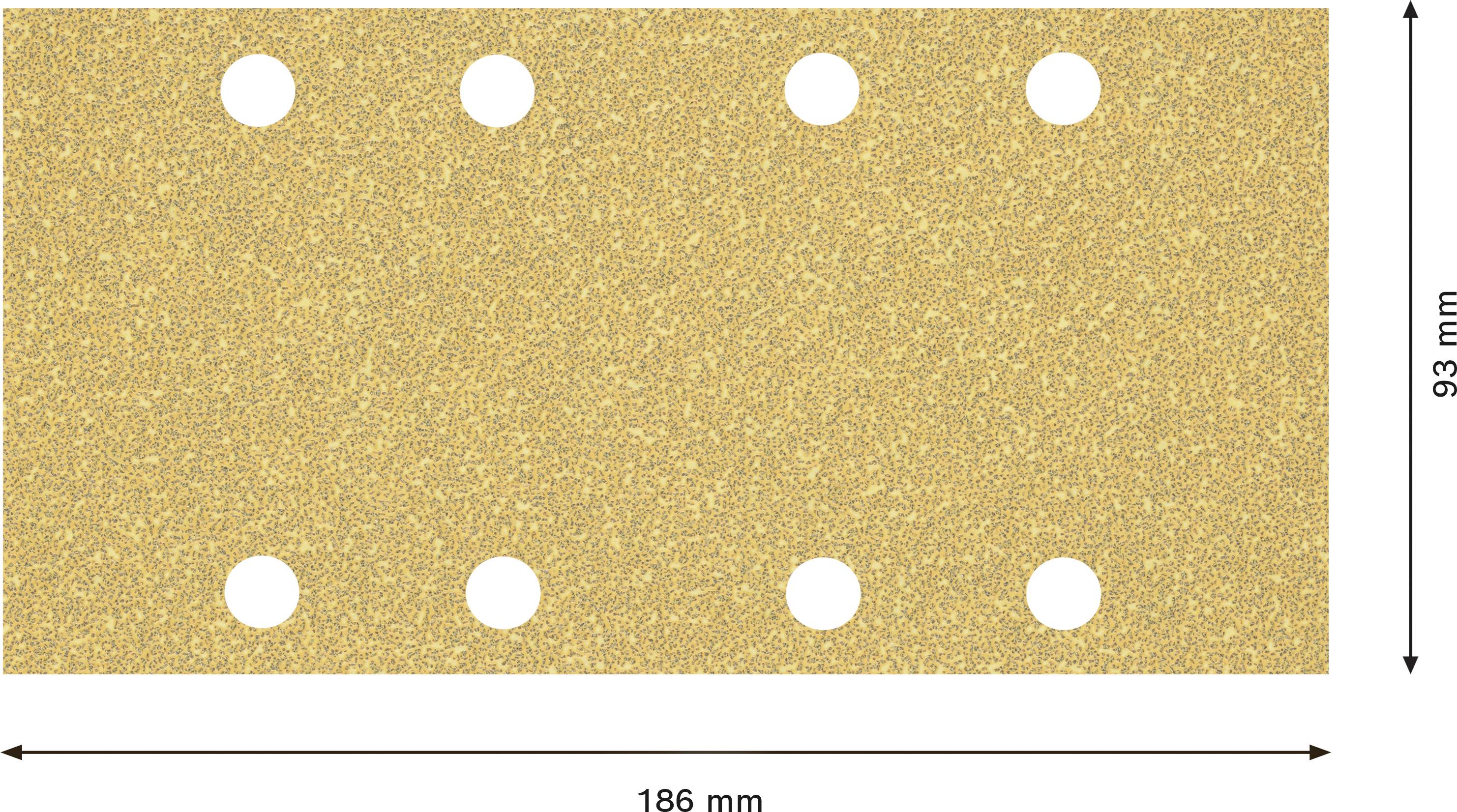 Bosch Accessories EXPERT C470 2608900853 Schwingschleifpapier gelocht Körnung (num) 40 (L x B) 230mm x 93mm 10St.