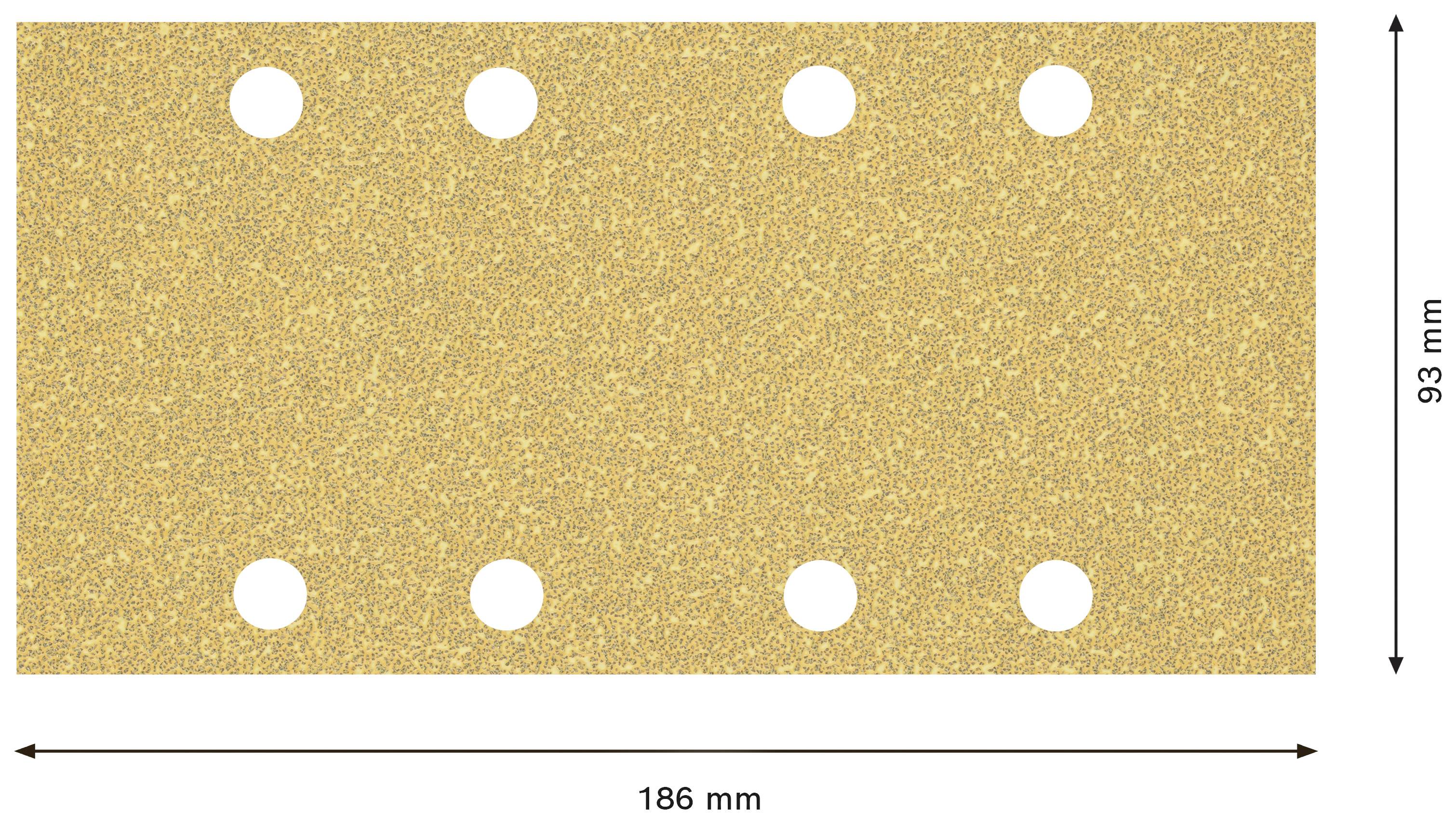 Bosch Accessories EXPERT C470 2608900935 Schwingschleifpapier gelocht Körnung (num) 40 (L x B) 186mm x 93mm 50St.