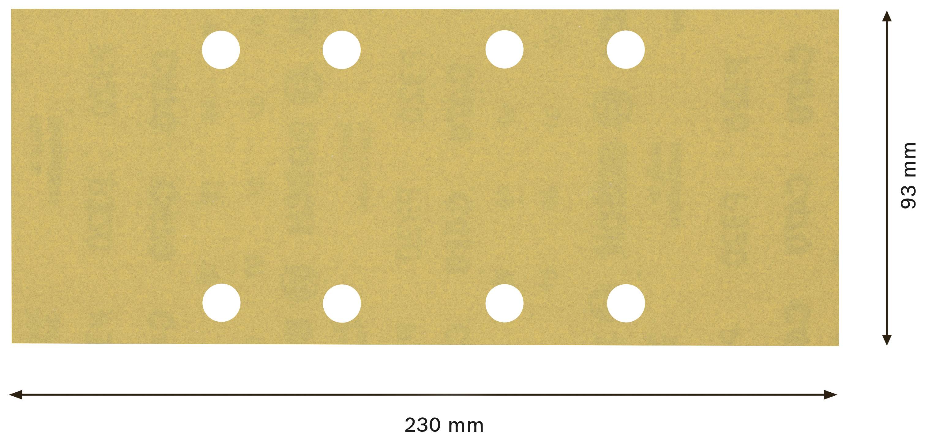 Bosch Accessories EXPERT C470 2608900872 Schwingschleifpapier gelocht Körnung (num) 320 (L x B) 230mm x 93mm 10St.