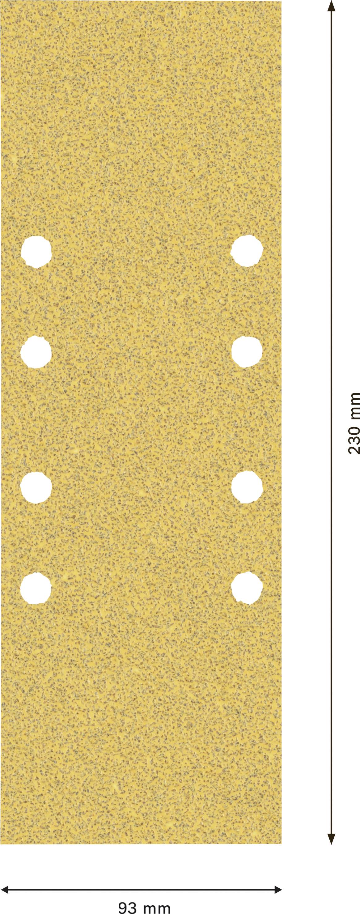 Bosch Accessories EXPERT C470 2608901112 Schwingschleifpapier-Set gelocht Körnung (num) 60, 80, 120 (L x B) 230mm x 93mm 10St.