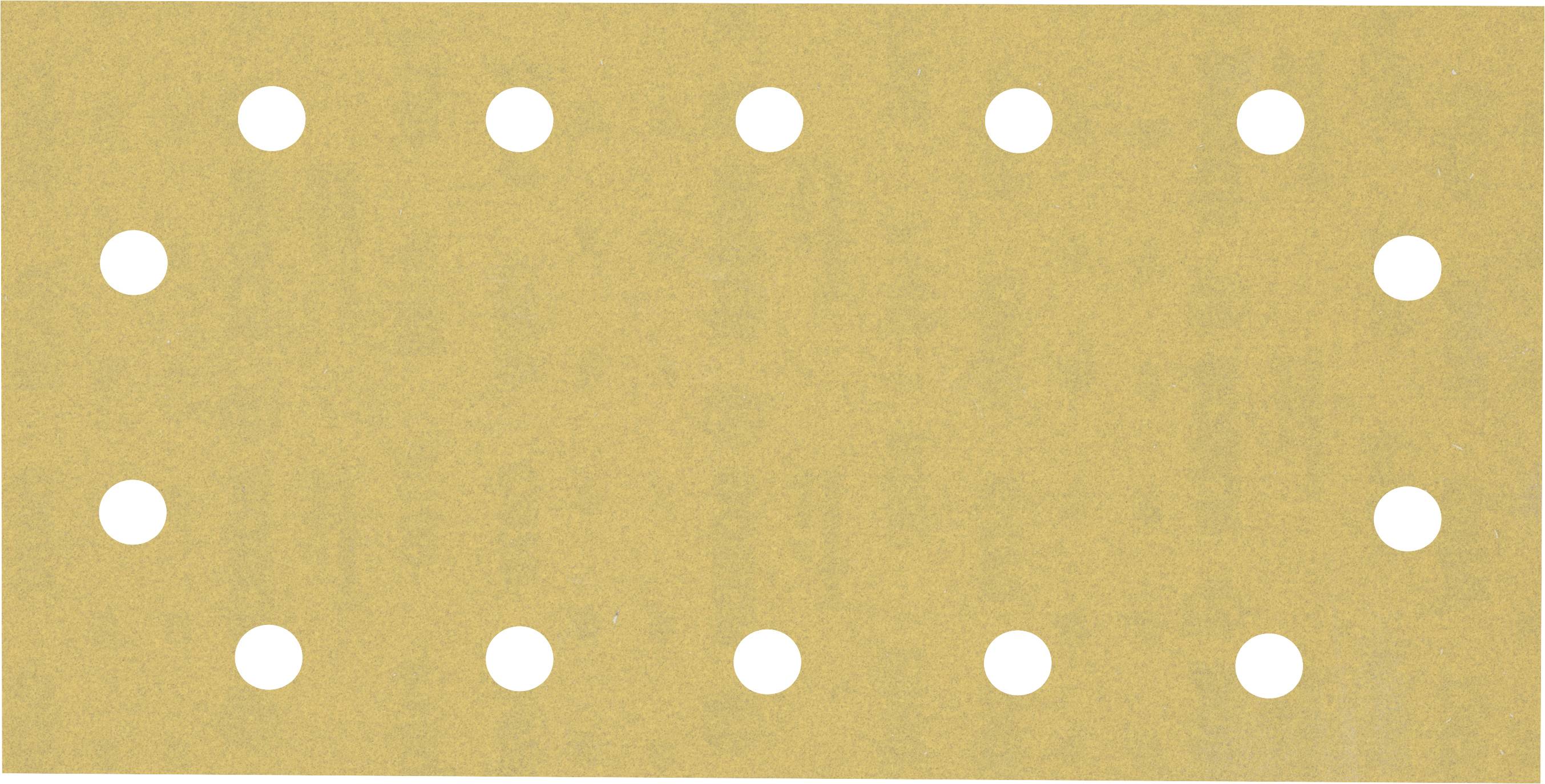Braunes Rechteck mit weißen Punkten an den Rändern, gleichmäßig verteilt.