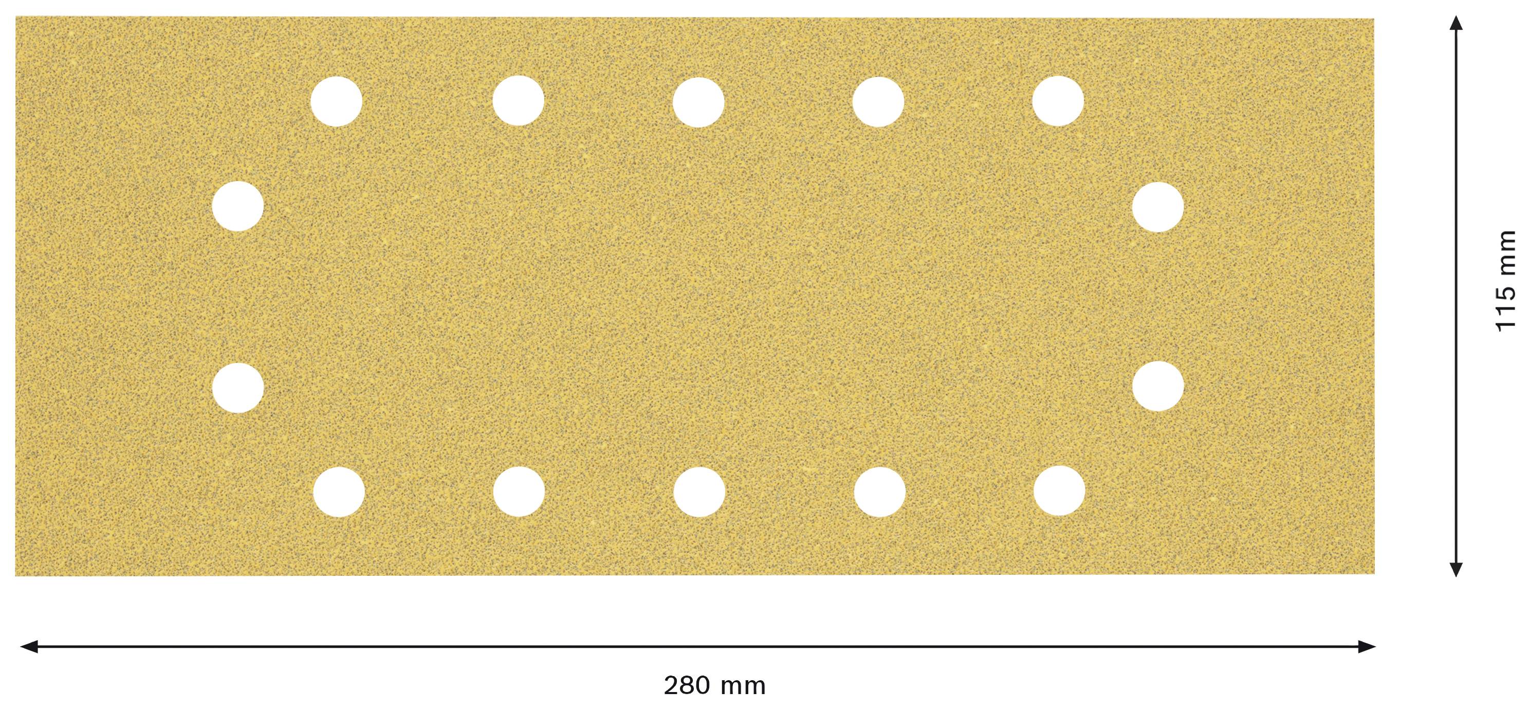 Bosch Accessories EXPERT C470 2608900847 Schwingschleifpapier gelocht Körnung (num) 60 (L x B) 280mm x 115mm 10St.