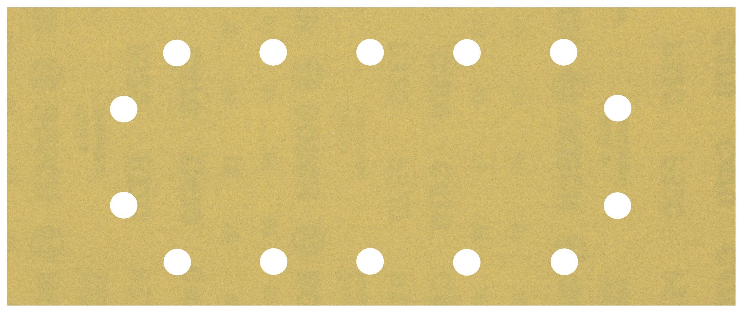 Ein rechteckiges Pflaster mit vierzehn Belüftungslöchern, symmetrisch entlang der Ränder angeordnet.