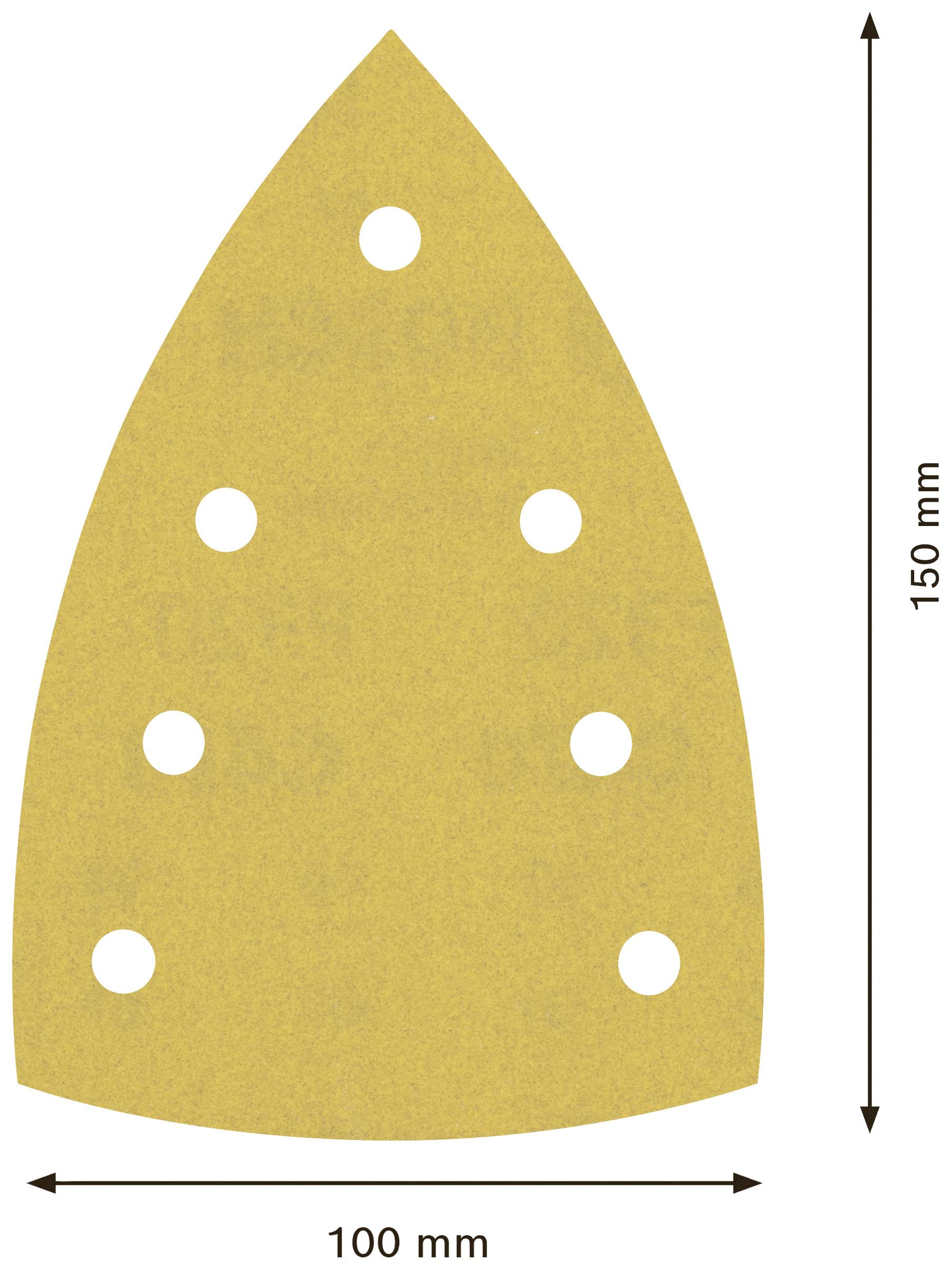 Bosch Accessories EXPERT C470 2608901166 Multischleifpapier gelocht Körnung (num) 320 (L x B) 150mm x 100mm 10St.