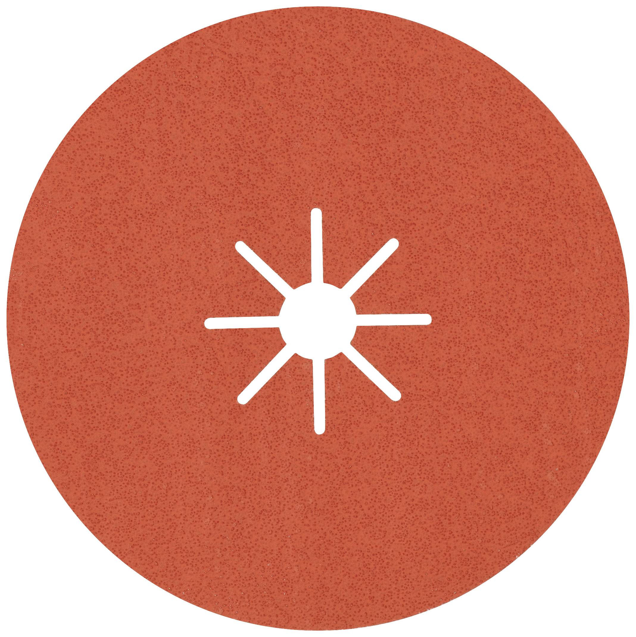 Eine orangefarbene Ellipse mit einem weißen, sechszackigen Stern in der Mitte.
