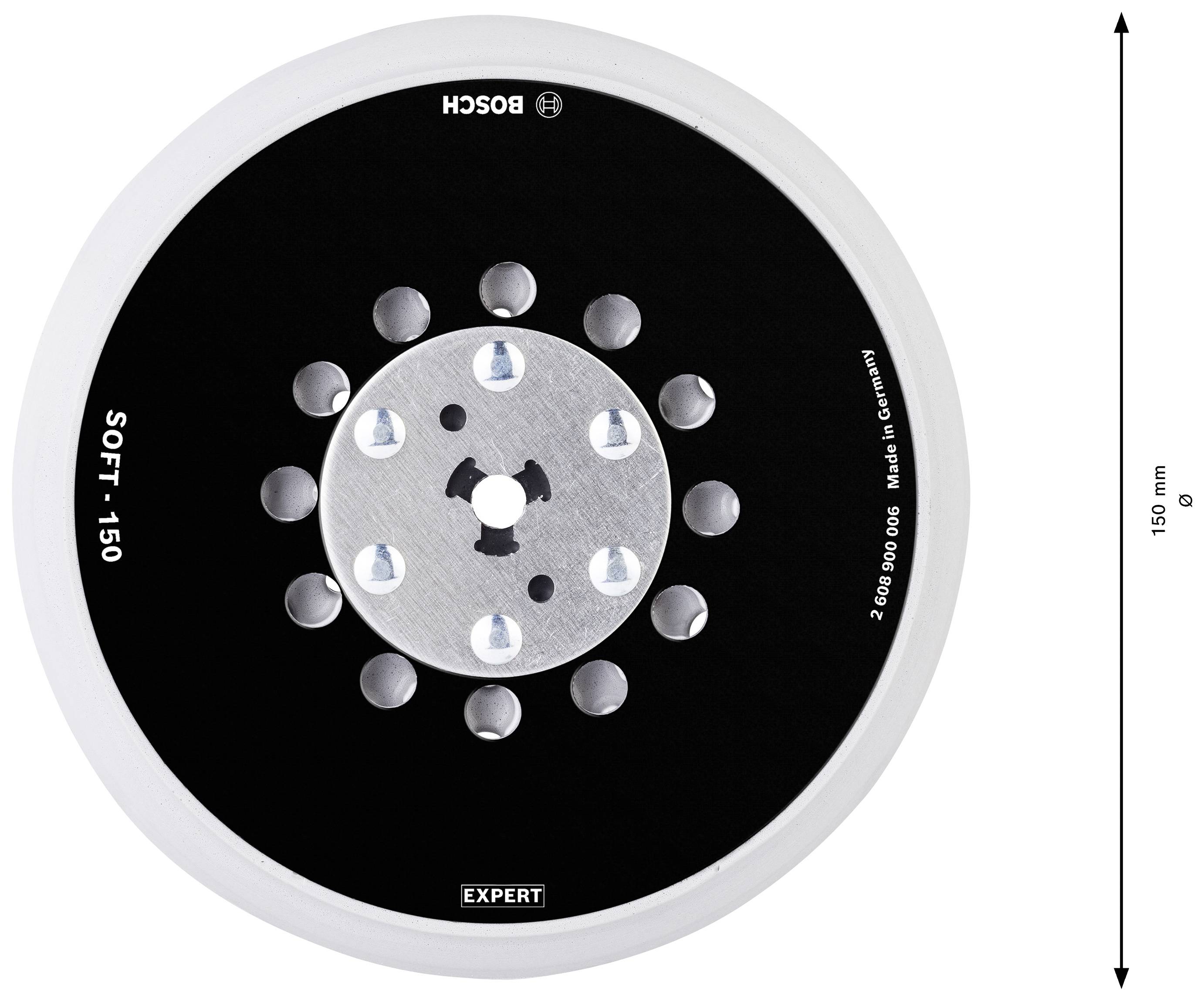 Bosch Accessories 2608900006 EXPERT Multihole Universalstützteller, 150 mm, Weich Durchmesser 150mm