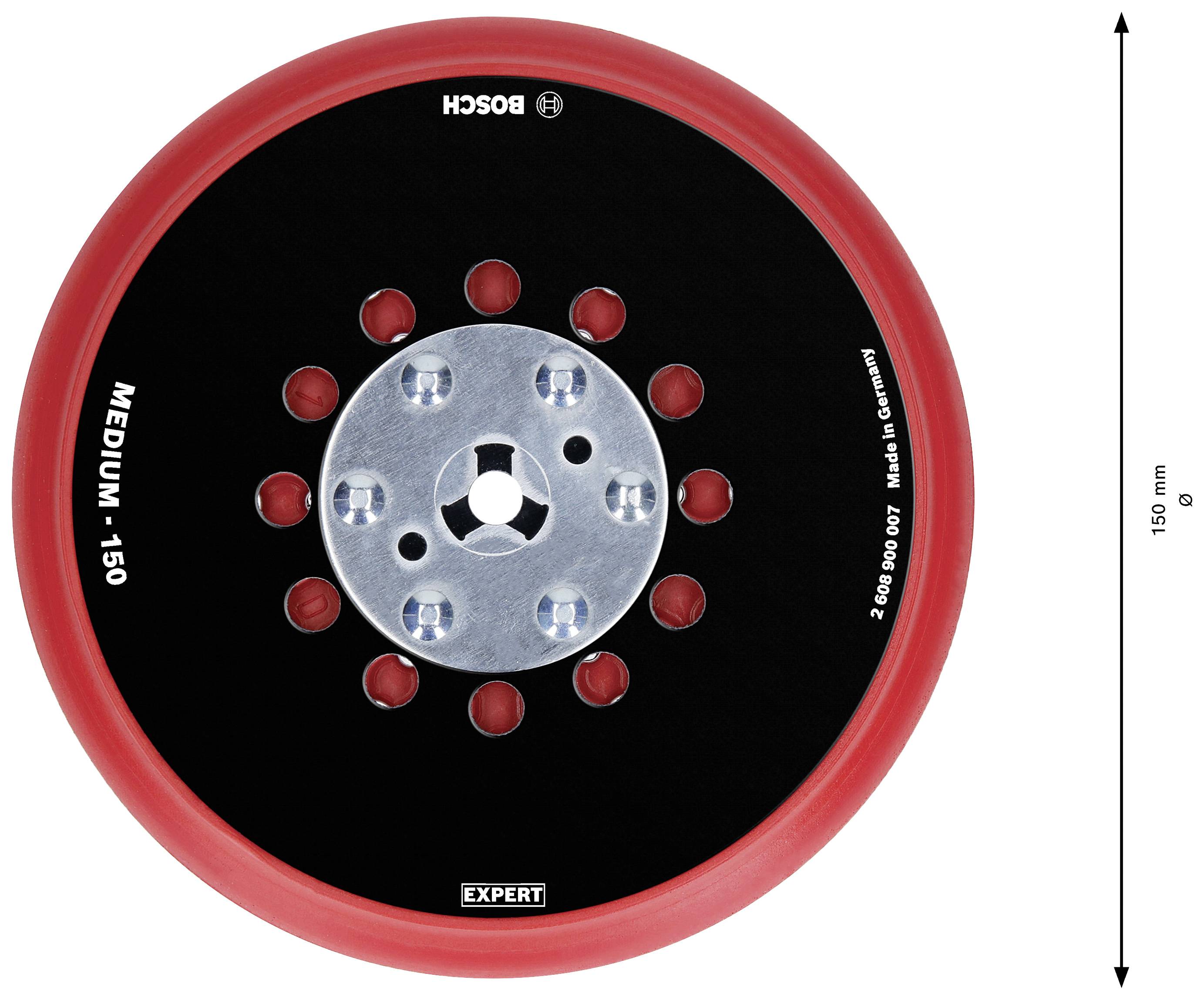 Bosch Accessories 2608900007 EXPERT Multihole Universalstützteller, 150 mm, Medium Durchmesser 150mm
